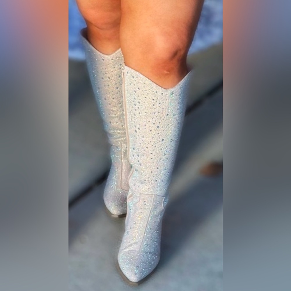 Southern fried chics knee high wide calf boots